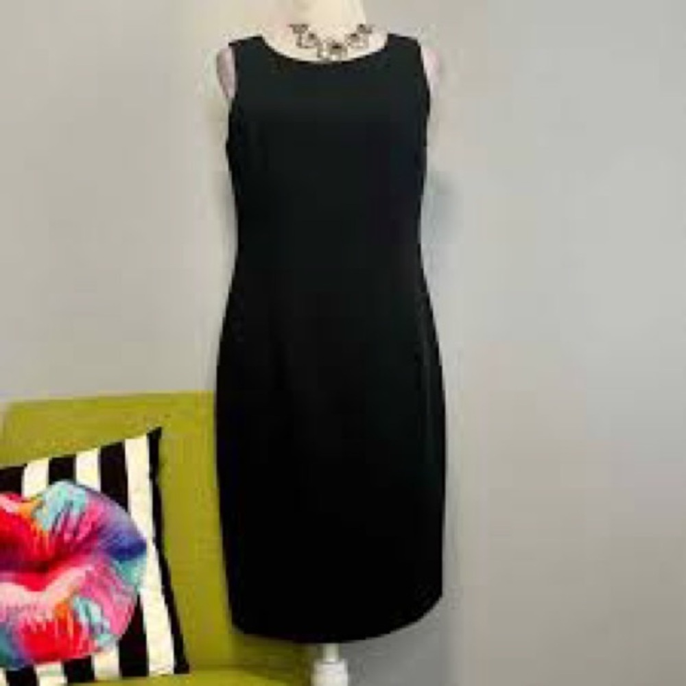 Alex Garfield Vintage Black Sleeveless Sheath Dress Size 0